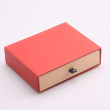 Qingdao Factory Embossing Rigid Cardboard Drawer Box with Ribbon for Perfume